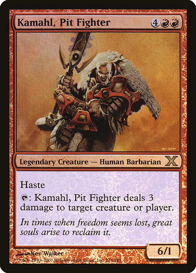 Kamahl, Pit Fighter (Premium Foil) [Tenth Edition] | Cracking-Singles