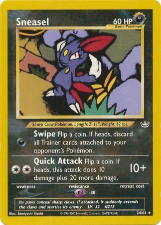 Sneasel (24/64) [Neo Revelation Unlimited] | Cracking-Singles