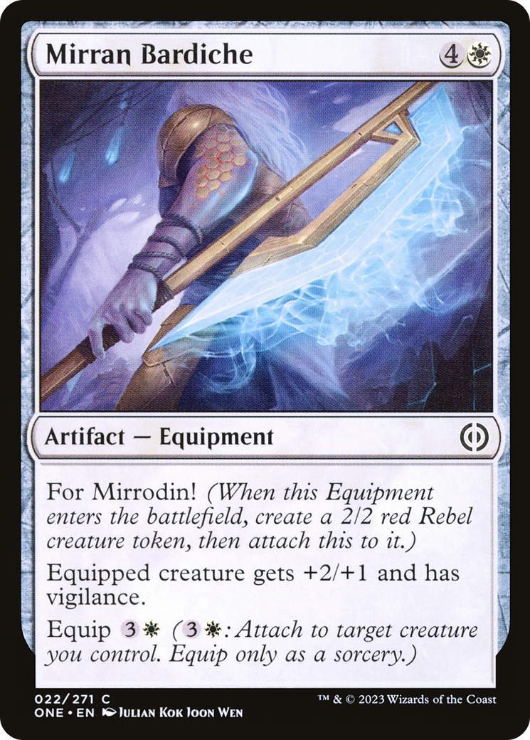 Mirran Bardiche [Phyrexia: All Will Be One] | Cracking-Singles