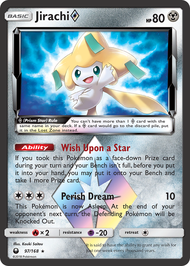 Jirachi (97/168) (Prism Star) [Sun & Moon: Celestial Storm] | Cracking-Singles