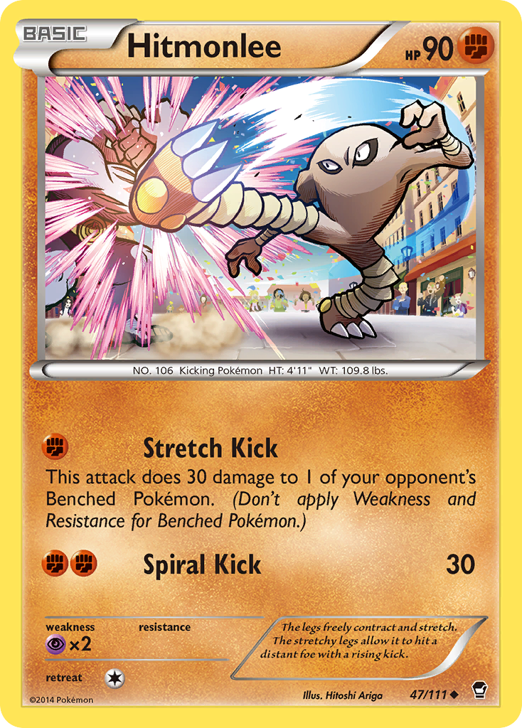 Hitmonlee (47/111) [XY: Furious Fists] | Cracking-Singles