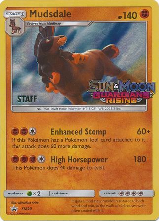 Mudsdale (SM20) (Staff Prerelease Promo) [Sun & Moon: Black Star Promos] | Cracking-Singles