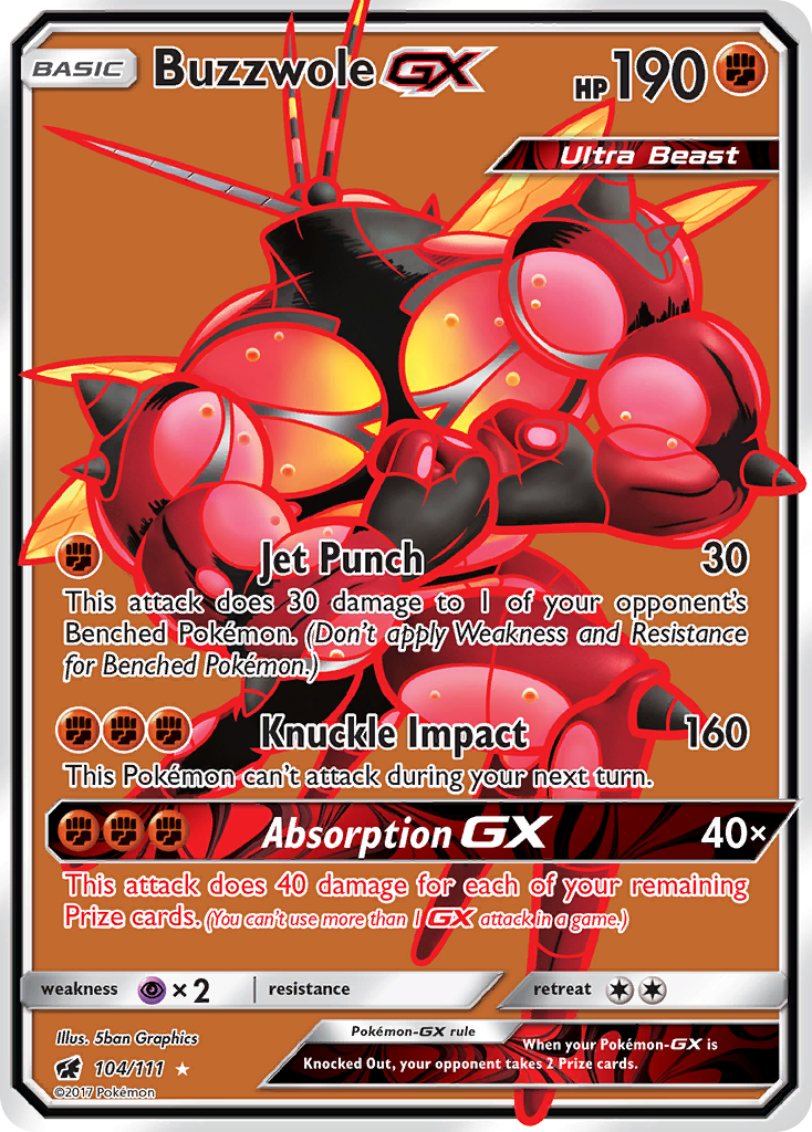 Buzzwole GX (104/111) [Sun & Moon: Crimson Invasion] | Cracking-Singles