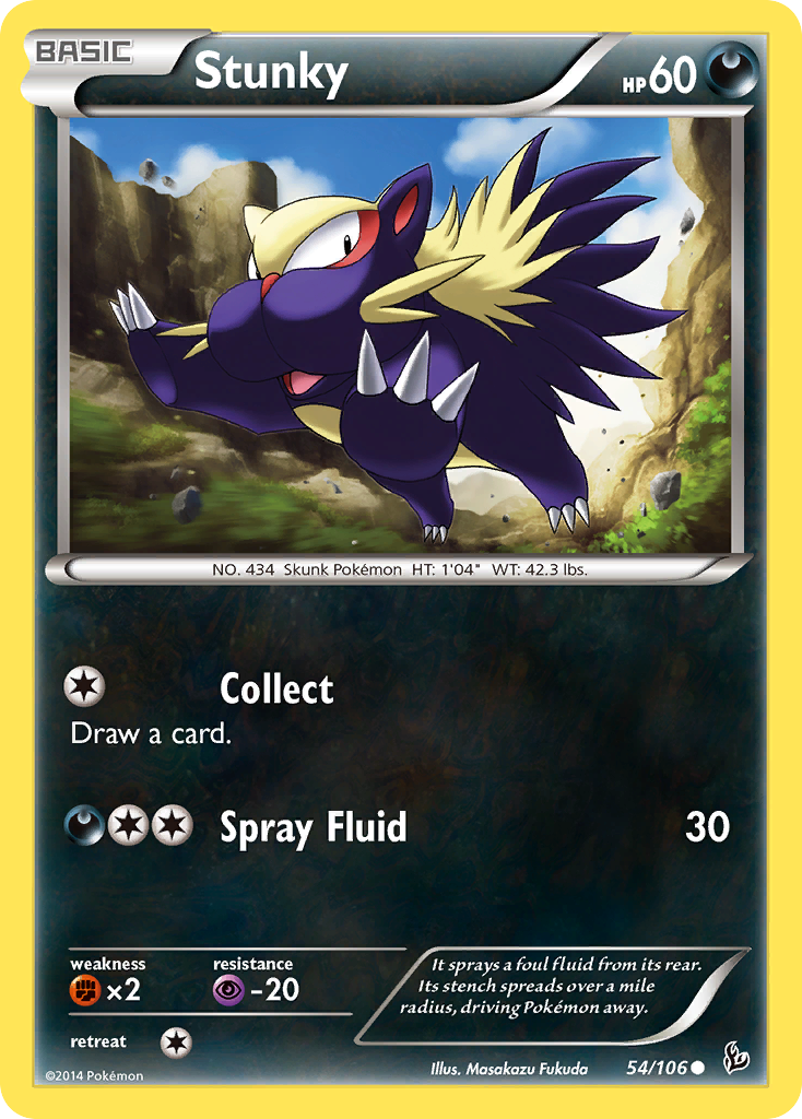 Stunky (54/106) [XY: Flashfire] | Cracking-Singles