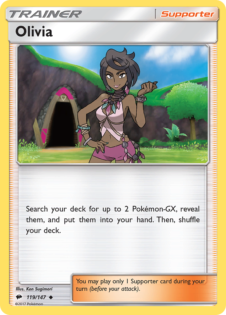 Olivia (119/147) [Sun & Moon: Burning Shadows] | Cracking-Singles