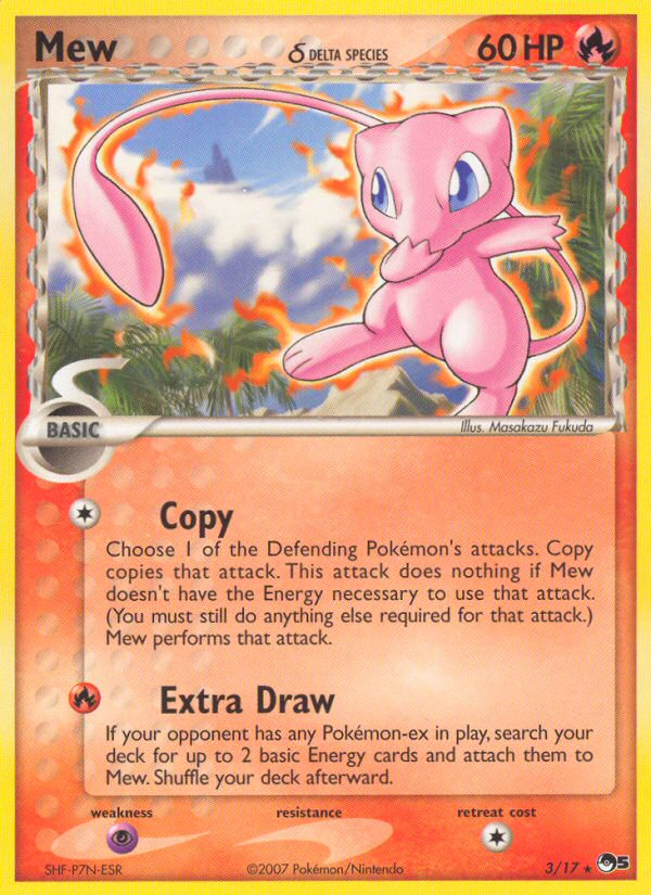 Mew (3/17) (Delta Species) [POP Series 5] | Cracking-Singles