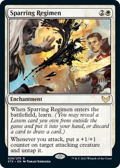 Sparring Regimen (Promo Pack) [Strixhaven: School of Mages Promos] | Cracking-Singles