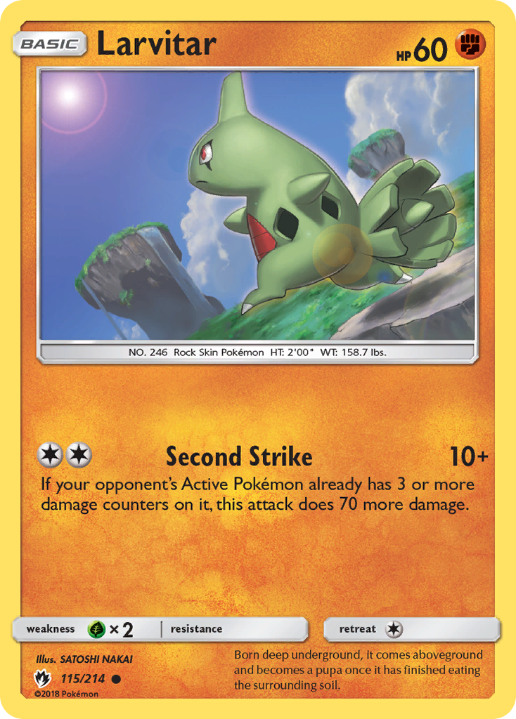 Larvitar (115/214) [Sun & Moon: Lost Thunder] | Cracking-Singles