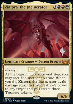 Ziatora, the Incinerator (Promo Pack) [Streets of New Capenna Promos] | Cracking-Singles