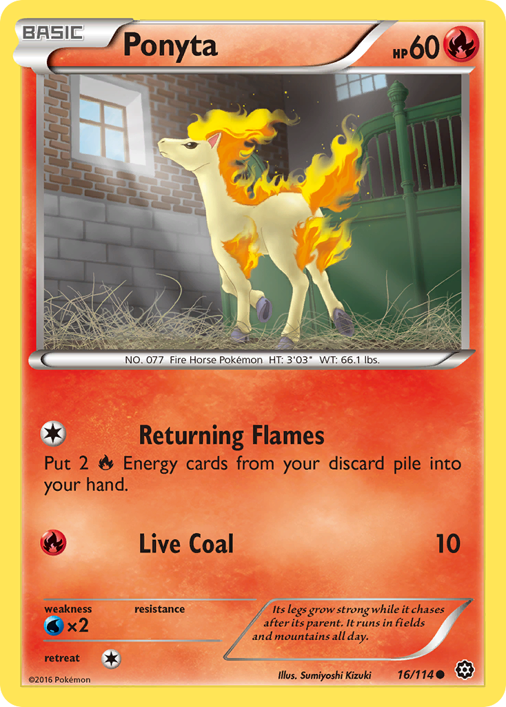 Ponyta (16/114) [XY: Steam Siege] | Cracking-Singles