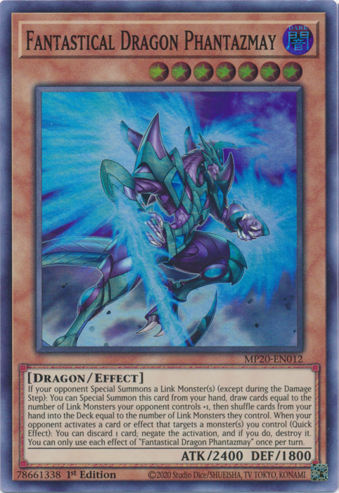 Fantastical Dragon Phantazmay [MP20-EN012] Super Rare | Cracking-Singles