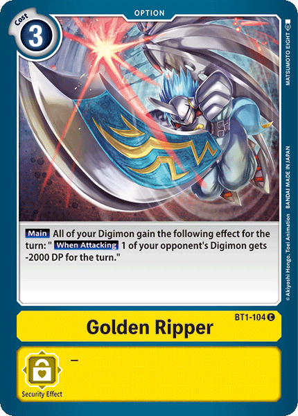 Golden Ripper [BT1-104] [Release Special Booster Ver.1.0] | Cracking-Singles