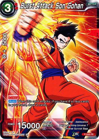 Burst Attack Son Gohan (Alternate Art) [P-049] | Cracking-Singles