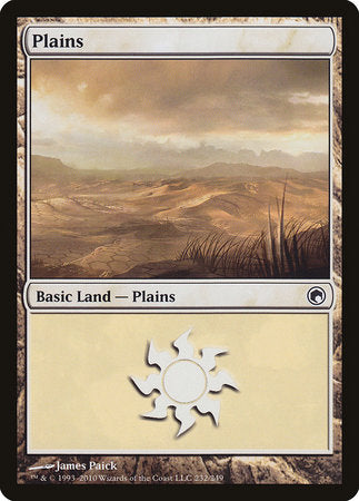 Plains (232) [Scars of Mirrodin] | Cracking-Singles