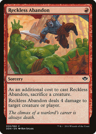 Reckless Abandon [Duel Decks: Speed vs. Cunning] | Cracking-Singles