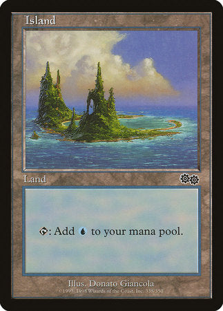 Island (338) [Urza's Saga] | Cracking-Singles