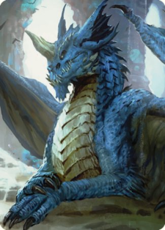 Young Blue Dragon Art Card [Commander Legends: Battle for Baldur's Gate Art Series] | Cracking-Singles