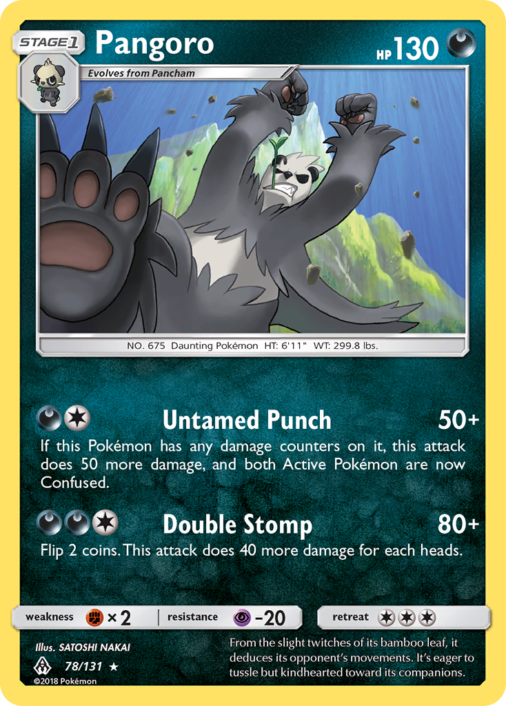 Pangoro (78/131) [Sun & Moon: Forbidden Light] | Cracking-Singles