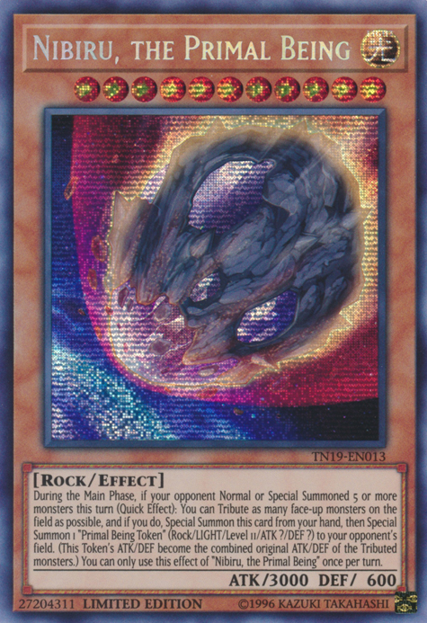 Nibiru, the Primal Being [TN19-EN013] Prismatic Secret Rare | Cracking-Singles