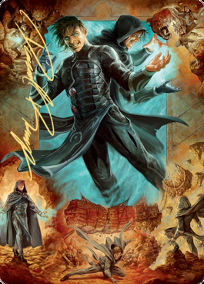 Jace, Mirror Mage 2 Art Card (Gold-Stamped Signature) [Zendikar Rising Art Series] | Cracking-Singles