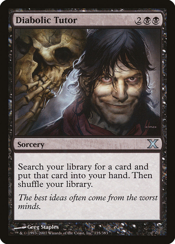 Diabolic Tutor [Tenth Edition] | Cracking-Singles