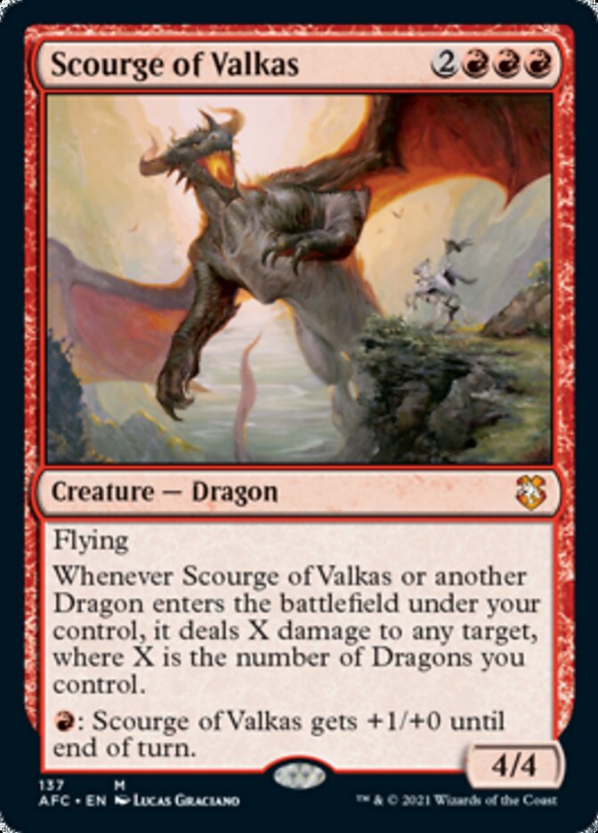 Scourge of Valkas [Dungeons & Dragons: Adventures in the Forgotten Realms Commander] | Cracking-Singles