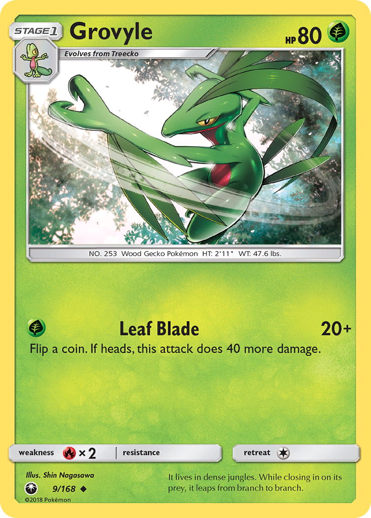 Grovyle (9/168) [Sun & Moon: Celestial Storm] | Cracking-Singles