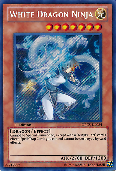 White Dragon Ninja [ORCS-EN084] Secret Rare | Cracking-Singles