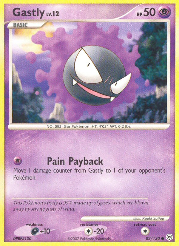 Gastly (82/130) [Diamond & Pearl: Base Set] | Cracking-Singles