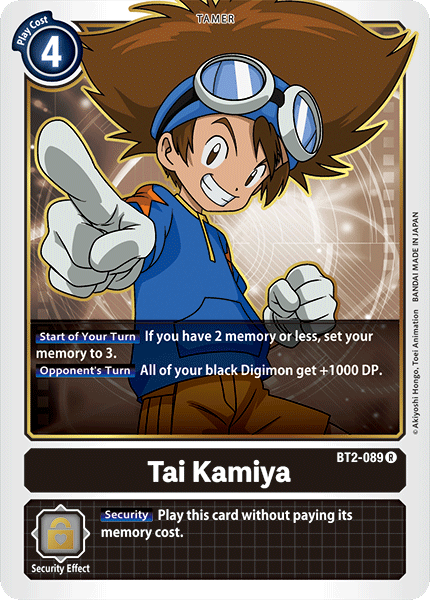 Tai Kamiya [BT2-089] [Release Special Booster Ver.1.0] | Cracking-Singles