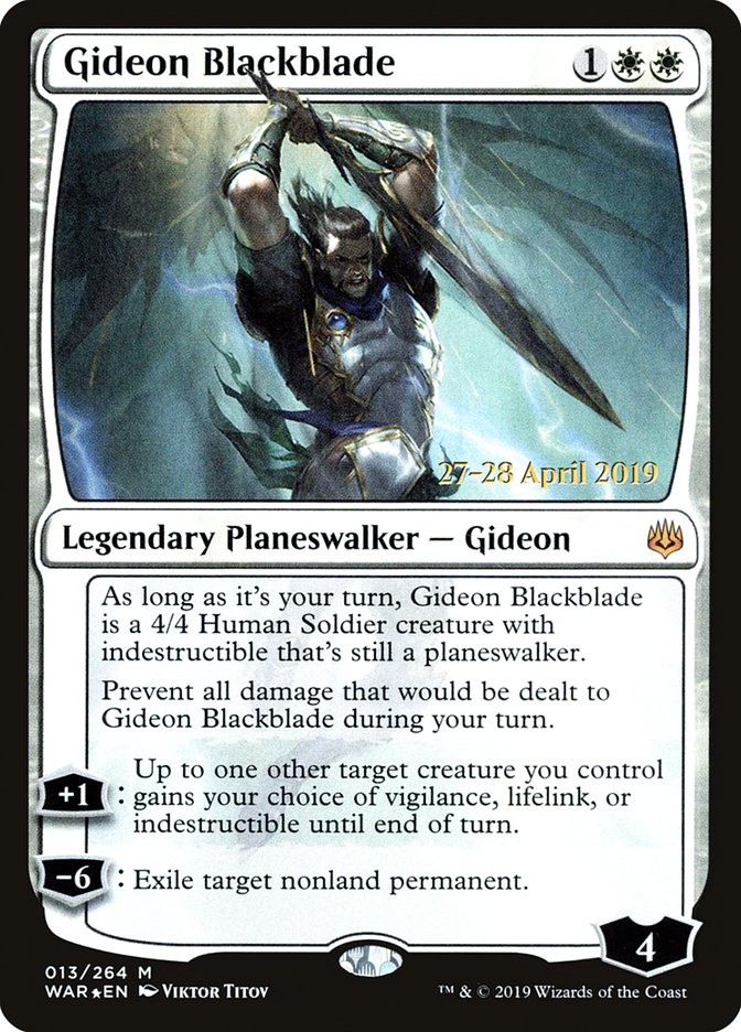 Gideon Blackblade  [War of the Spark Prerelease Promos] | Cracking-Singles