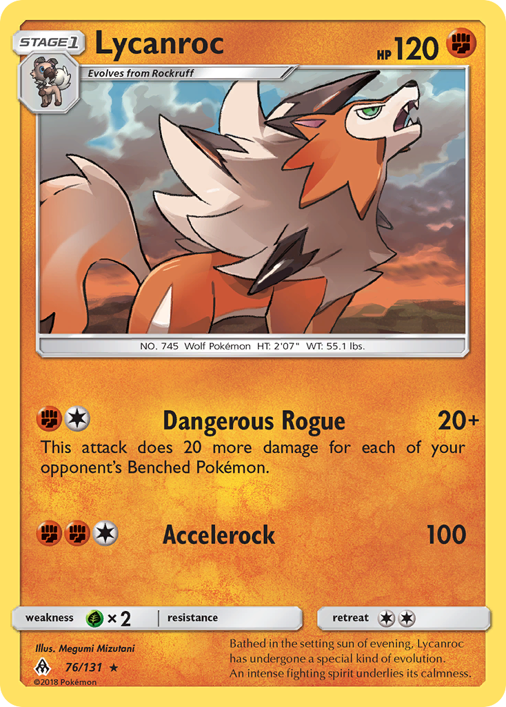 Lycanroc (76/131) [Sun & Moon: Forbidden Light] | Cracking-Singles