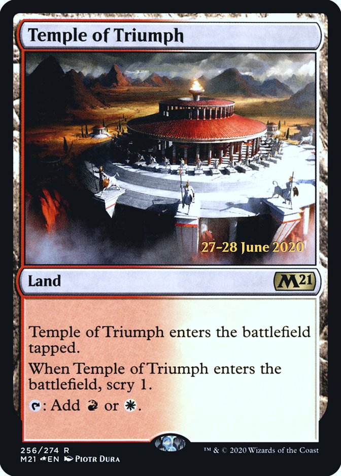 Temple of Triumph  [Core Set 2021 Prerelease Promos] | Cracking-Singles