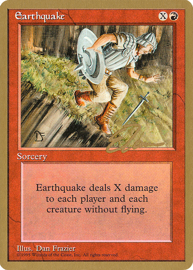 Earthquake (Eric Tam) [Pro Tour Collector Set] | Cracking-Singles