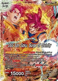 Super Saiyan Son Goku // SSG Son Goku, Surge of Divinity [EX09-03] | Cracking-Singles