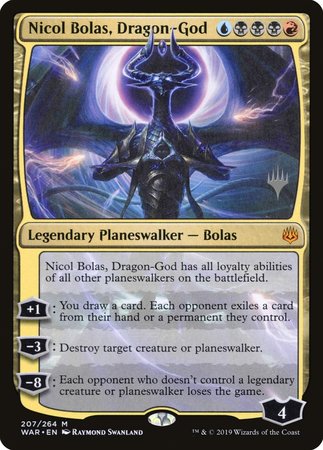 Nicol Bolas, Dragon-God [War of the Spark Promos] | Cracking-Singles