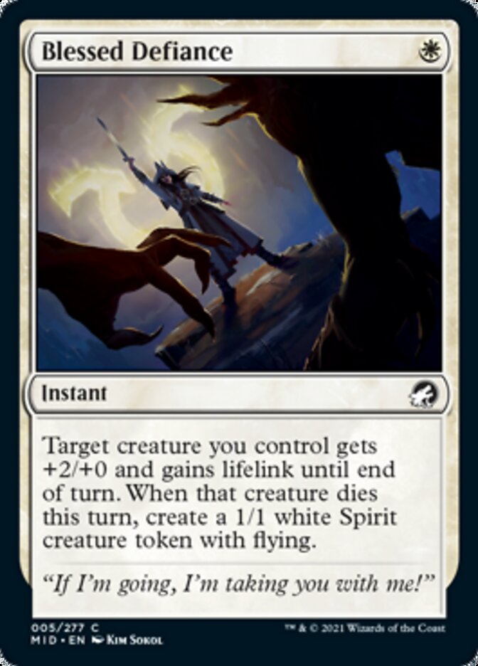 Blessed Defiance [Innistrad: Midnight Hunt] | Cracking-Singles