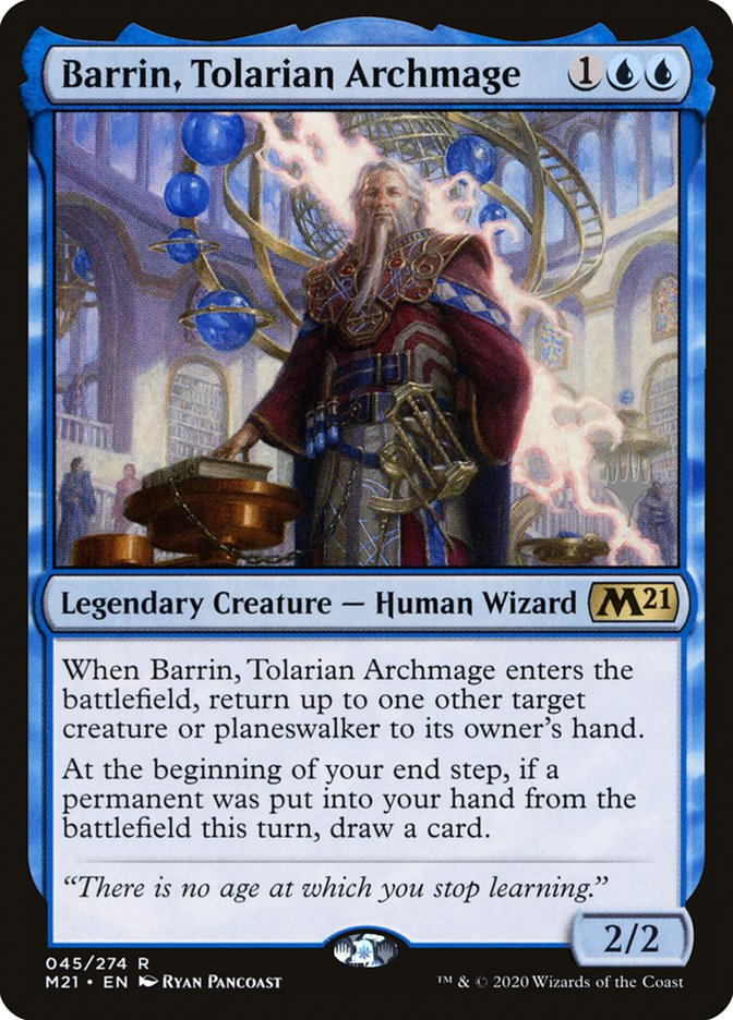 Barrin, Tolarian Archmage (Promo Pack) [Core Set 2021 Promos] | Cracking-Singles