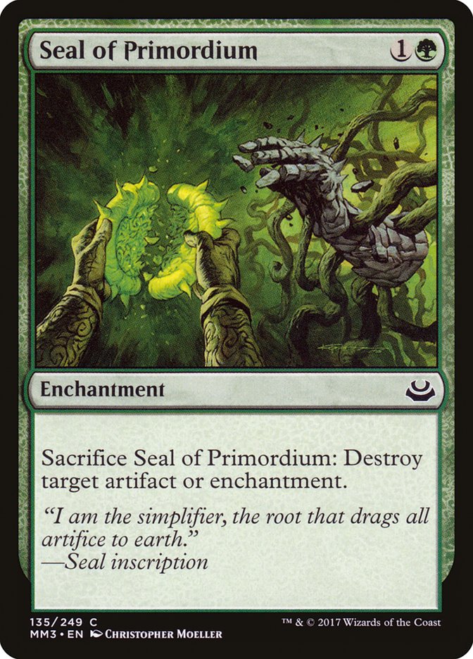 Seal of Primordium [Modern Masters 2017] | Cracking-Singles