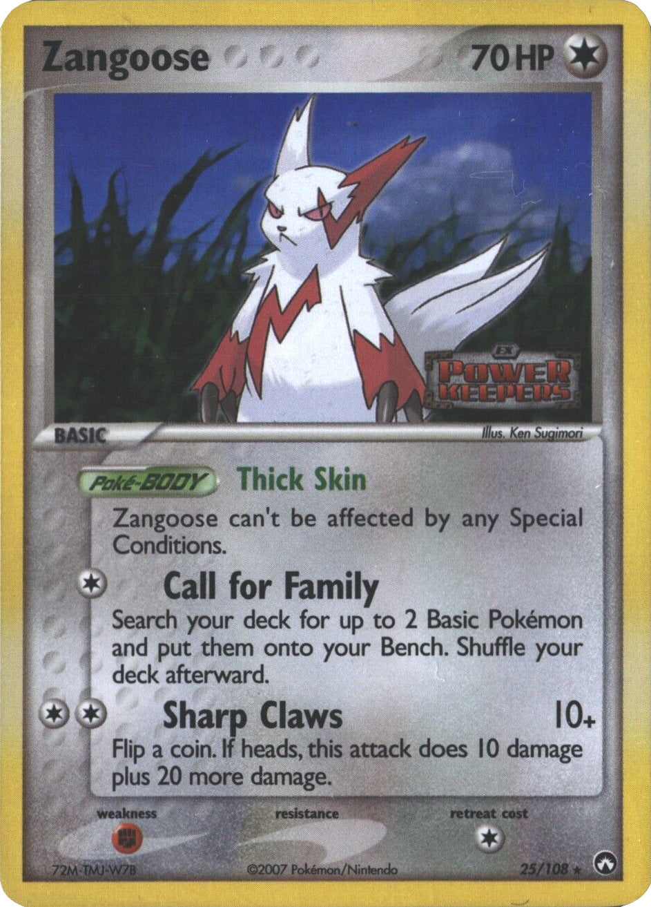 Zangoose (25/108) (Stamped) [EX: Power Keepers] | Cracking-Singles