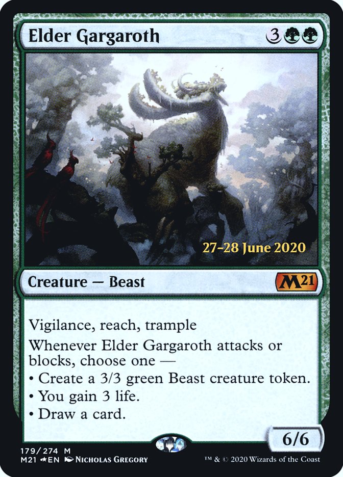 Elder Gargaroth  [Core Set 2021 Prerelease Promos] | Cracking-Singles