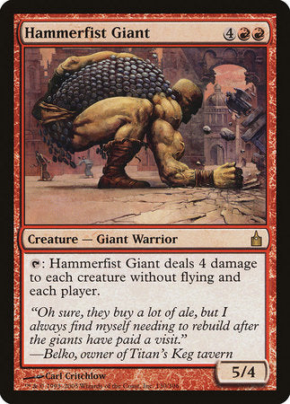 Hammerfist Giant [Ravnica: City of Guilds] | Cracking-Singles