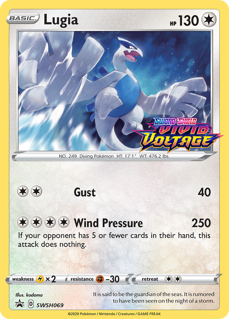 Lugia (SWSH069) (Prerelease Promo) [Sword & Shield: Black Star Promos] | Cracking-Singles