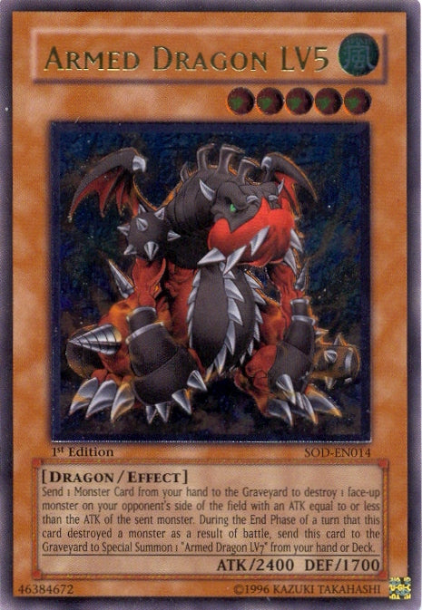 Armed Dragon LV5 [SOD-EN014] Ultimate Rare | Cracking-Singles