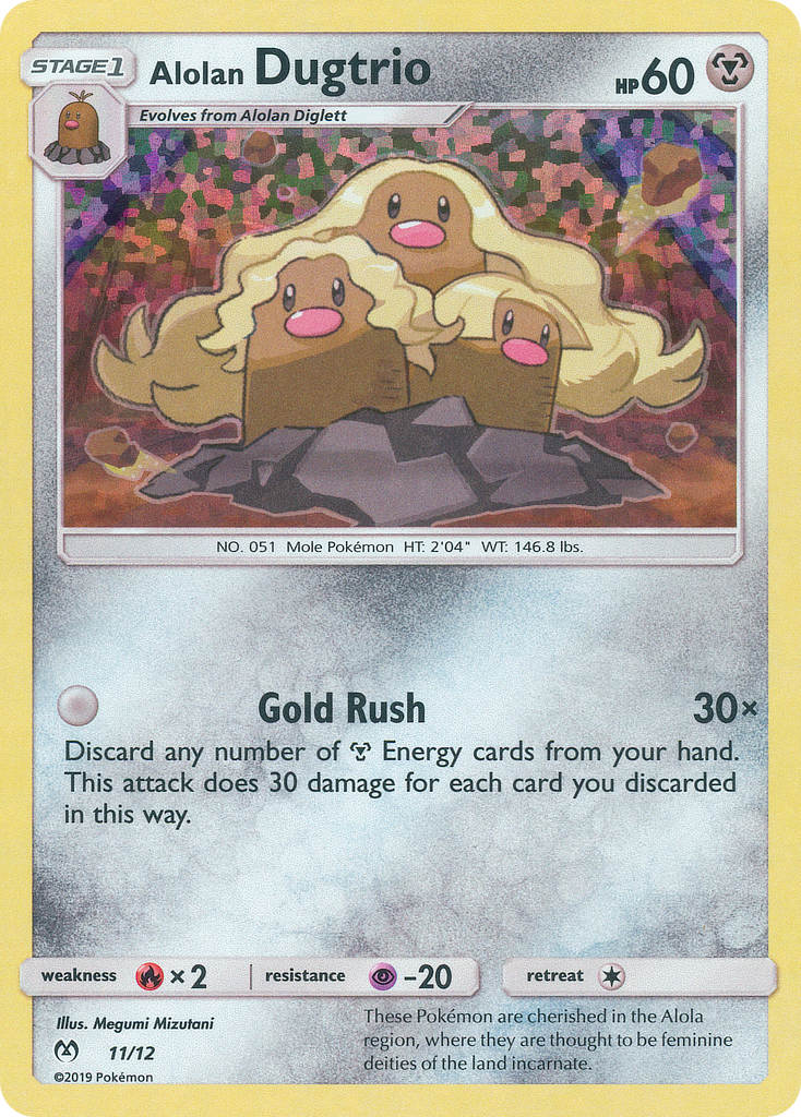 Alolan Dugtrio (11/12) [McDonald's Promos: 2019 Collection] | Cracking-Singles