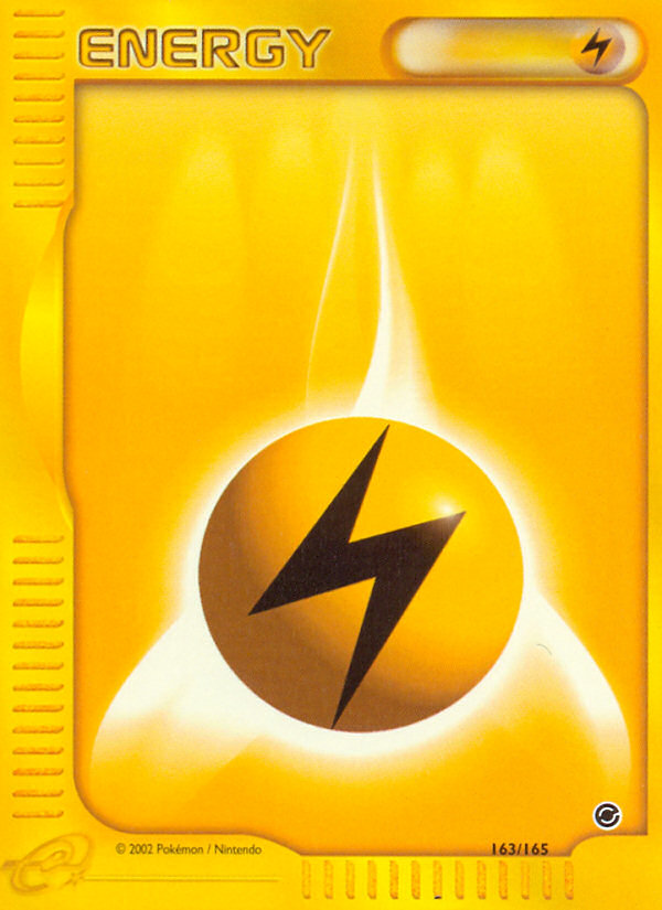 Lightning Energy (163/165) [Expedition: Base Set] | Cracking-Singles