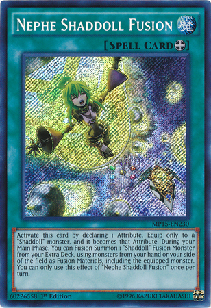 Nephe Shaddoll Fusion [MP15-EN230] Secret Rare | Cracking-Singles