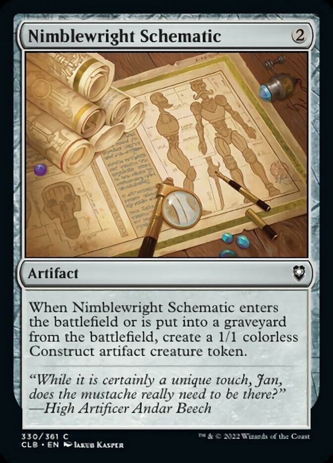 Nimblewright Schematic [Commander Legends: Battle for Baldur's Gate] | Cracking-Singles