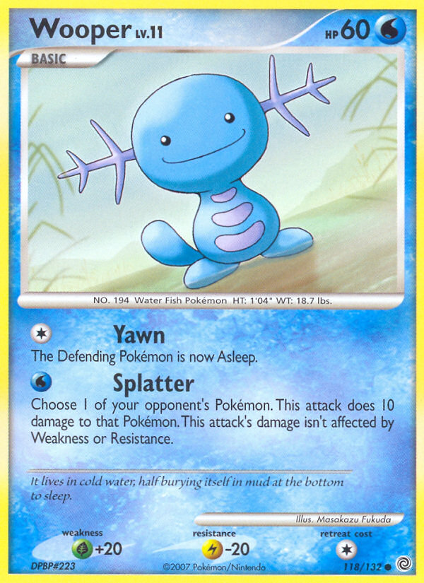 Wooper (118/132) [Diamond & Pearl: Secret Wonders] | Cracking-Singles