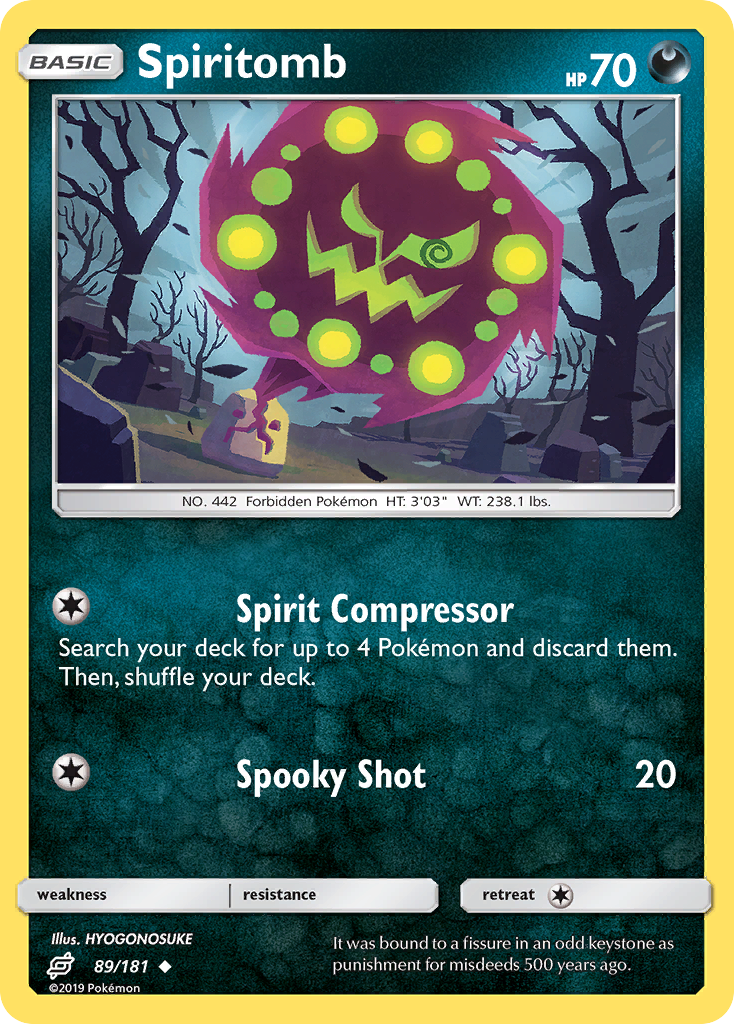 Spiritomb (89/181) [Sun & Moon: Team Up] | Cracking-Singles